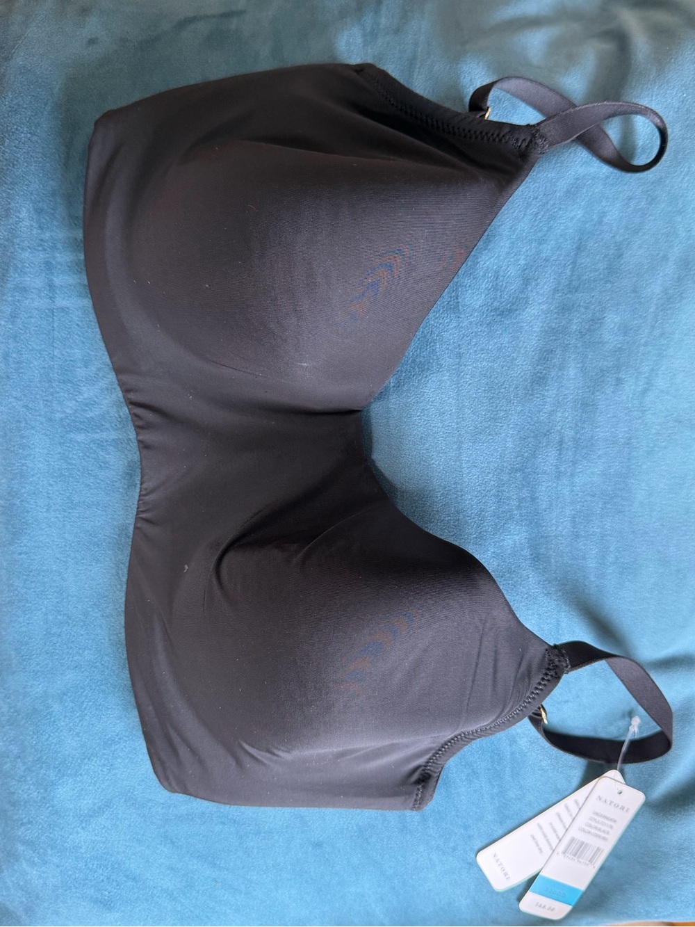 Natori Seamless Black Underwire T-Shirt Bra - 32DD